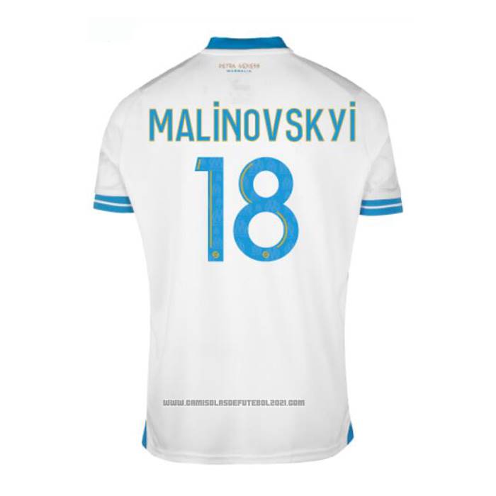 Camisola Olympique Marsella Jogador Malinovskyi 1º 2023-2024
